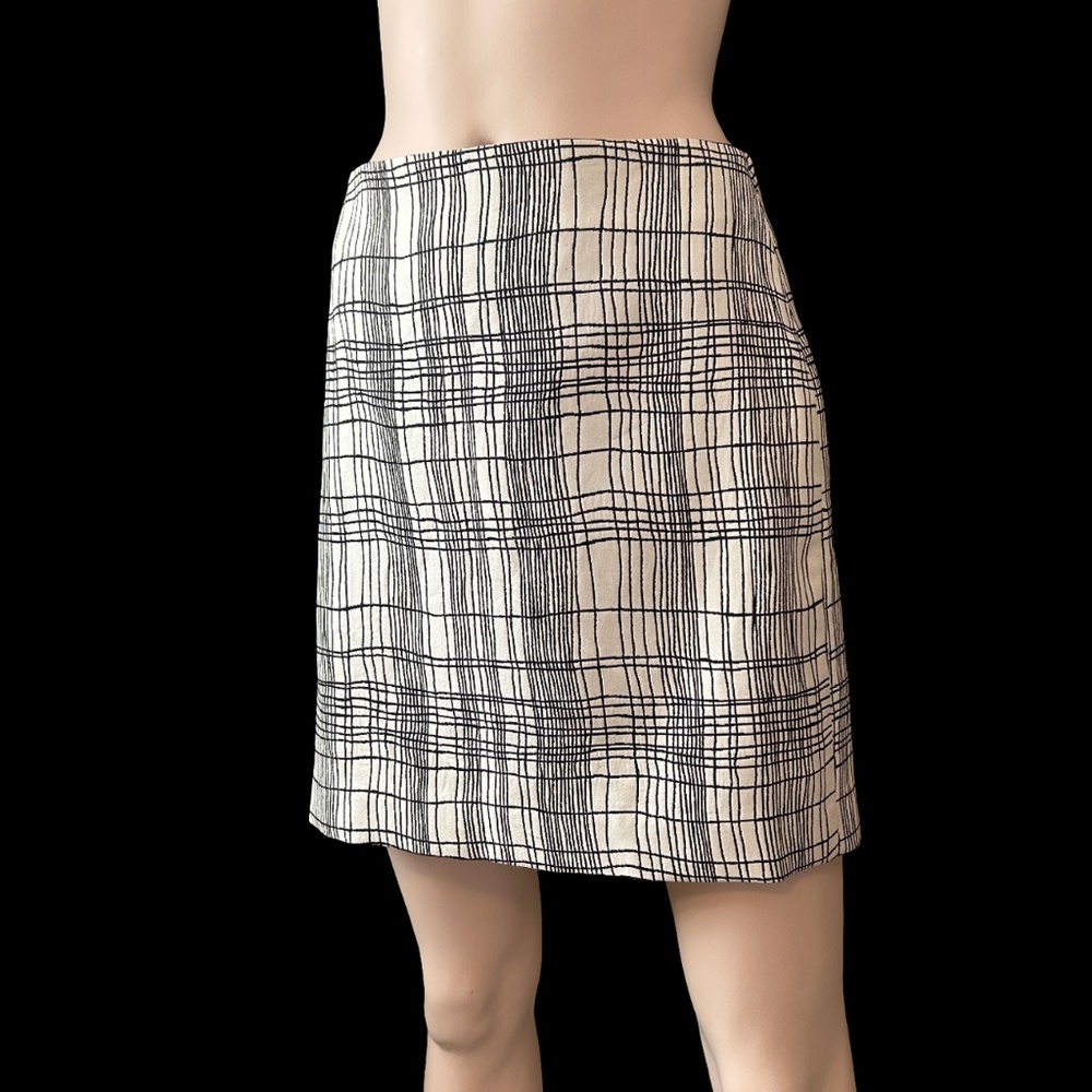 Ann Taylor LOFT String Theory Plaid Windowpane Mini Skirt A-Line Rare NWT - Picture 10 of 13